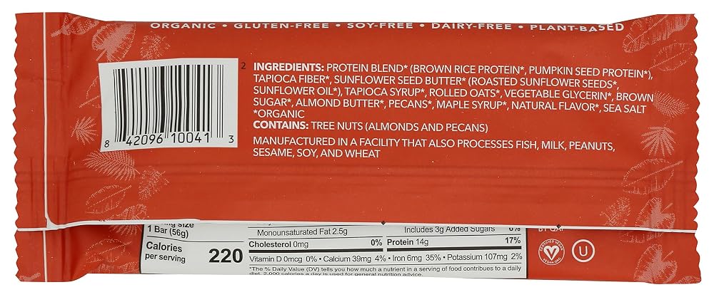ALOHA Organic Maple Sea Salt Protein Bar - 1.98 oz - image 2