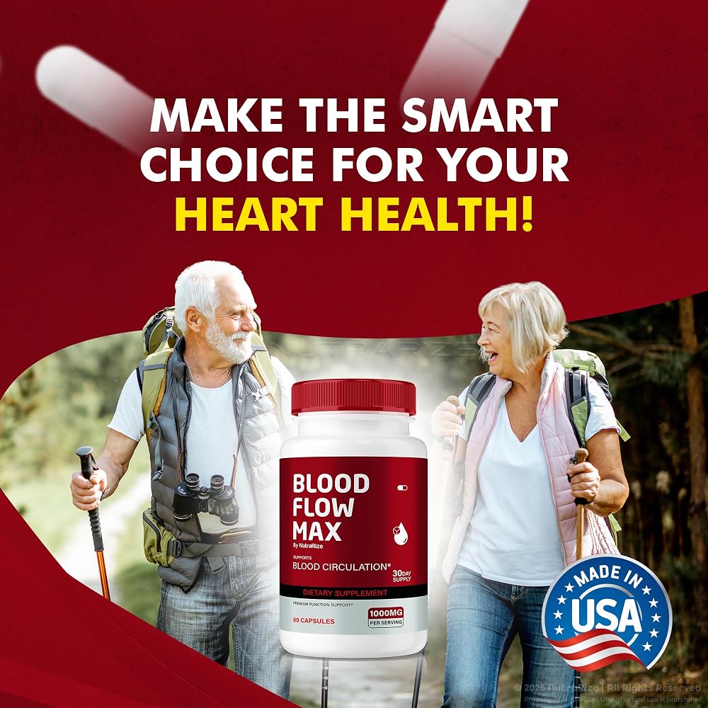 NutraRize Blood Flow Max Capsules for Circulation - 60 Capsules - image 7