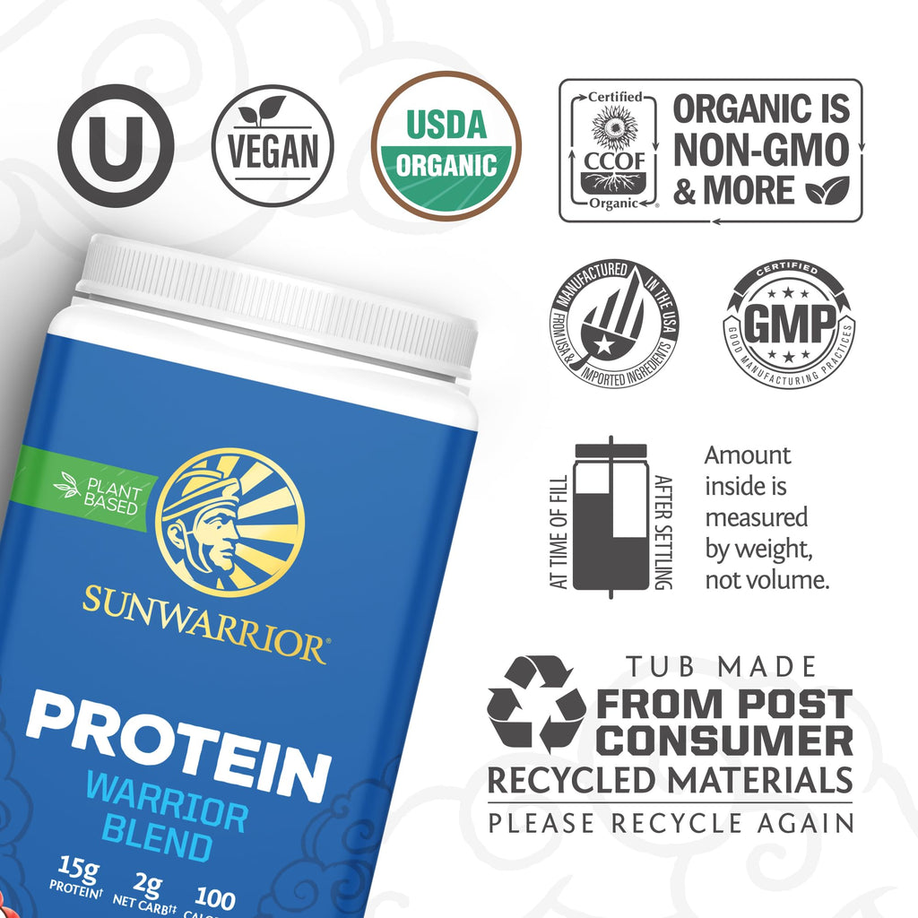 Sunwarrior Sunwarrior Warrior Blend - Organic Vegan Plant Protein