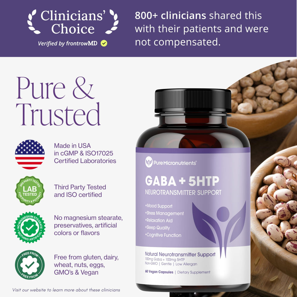 Pure Micronutrients 5-HTP Plus GABA Sleep & Mood Support - image 7