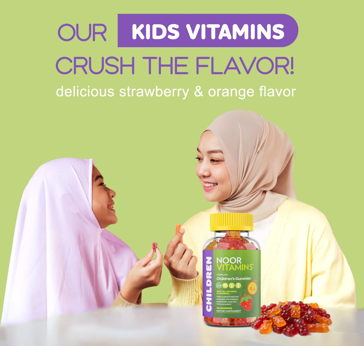 Noor Vitamins Kids Multivitamin Gummies for Immunity - 90 Count - image 4
