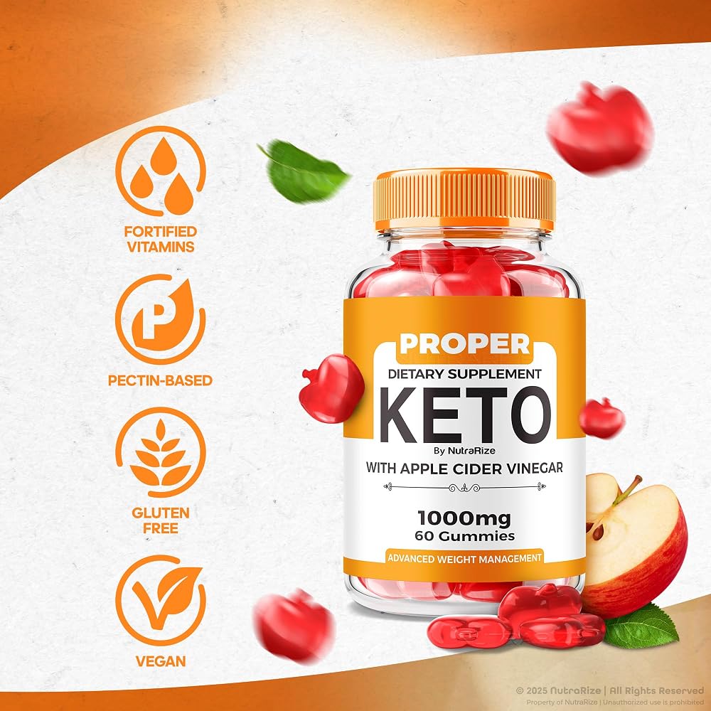 NutraRize Proper Keto ACV Gummies Weight Loss Formula - 300 Gummies - image 6