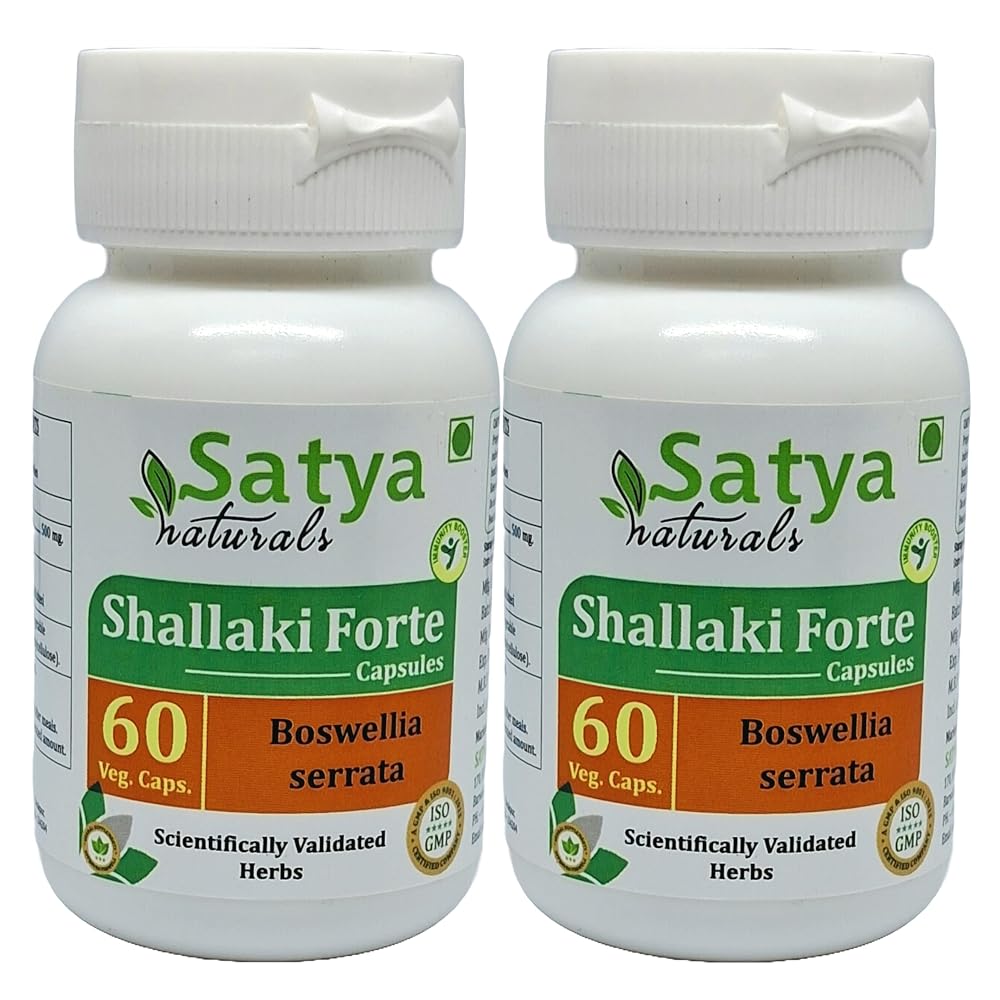 Satya Naturals Shallaki Forte Capsules 500 mg. 60 Veg. Capsule