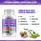 Stamiron Magnesium Complex 1000mg with L-Theanine - 60 Capsules - image 4