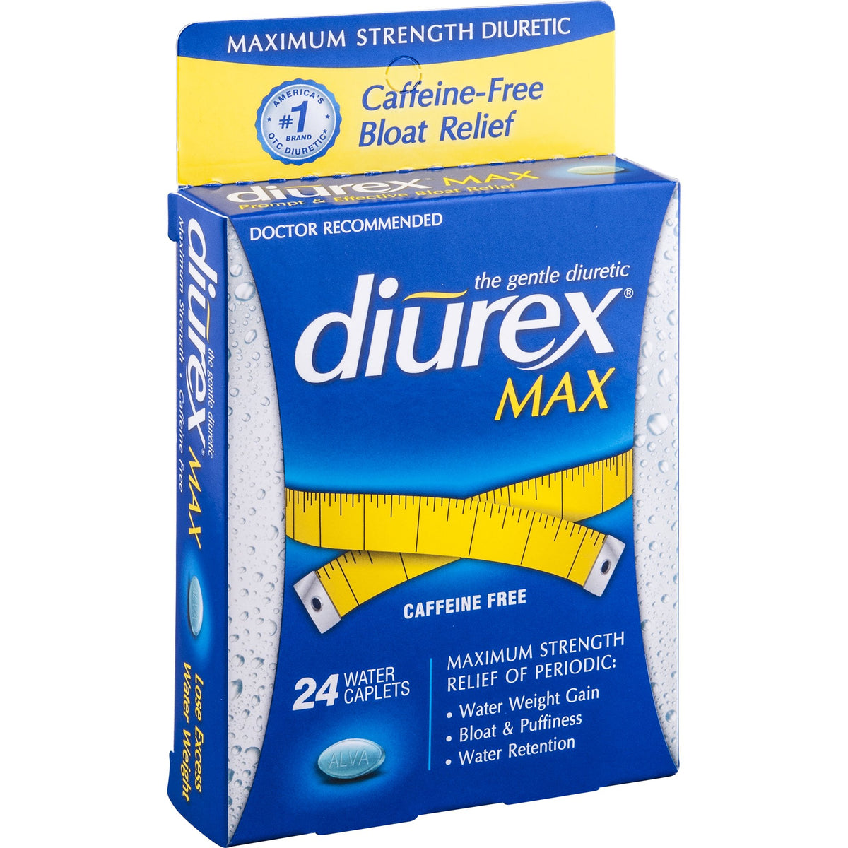 Diurex Max Water Caplets Caffeine Free - 48 Caplets - image 3