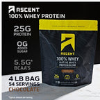 Ascent Whey Protein Powder - Post Workout Whey Protein Isolate