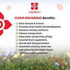CEDEM BRAINOMAX Brain Booster Powder Sticks for Memory & Focus - 20 Sticks - image 6