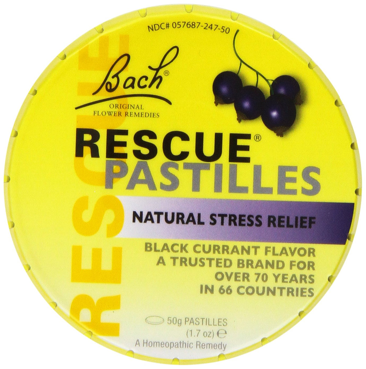 RESCUE Remedy Pastilles Black Currant - Pack of 4
