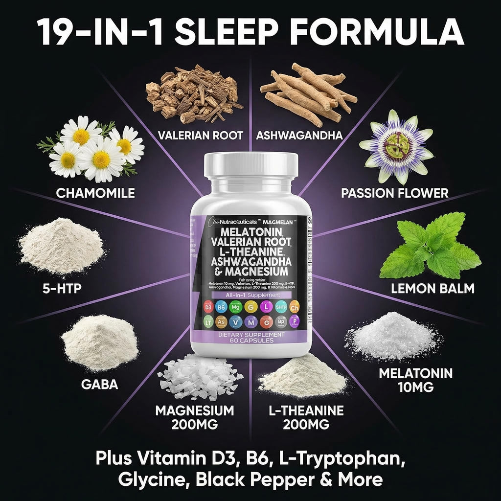 Clean Nutraceuticals Melatonin 10mg Sleep Support - 60 Capsules - image 4
