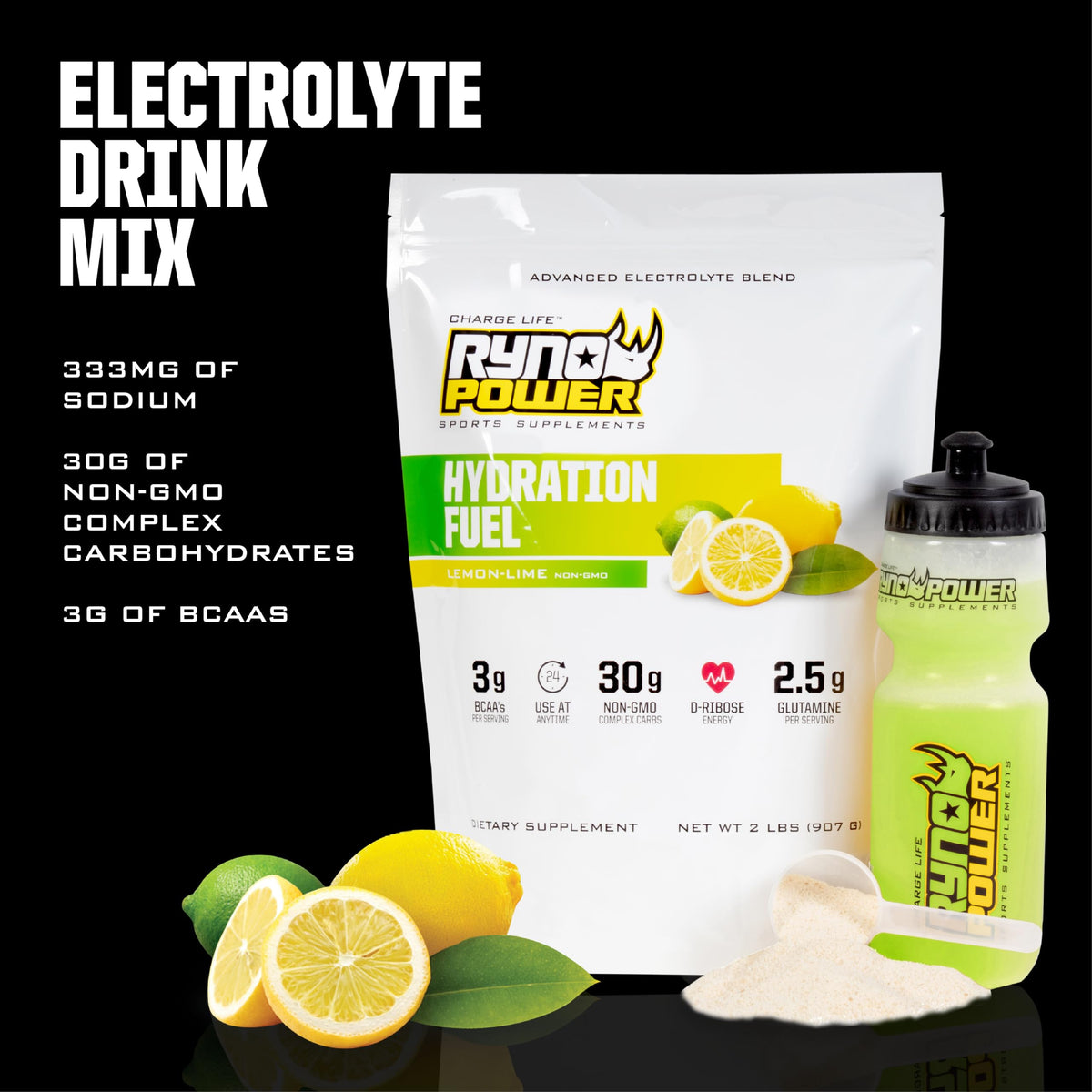 Ryno Power Hydration Fuel Electrolyte Drink Mix - 20 Servings - image 3