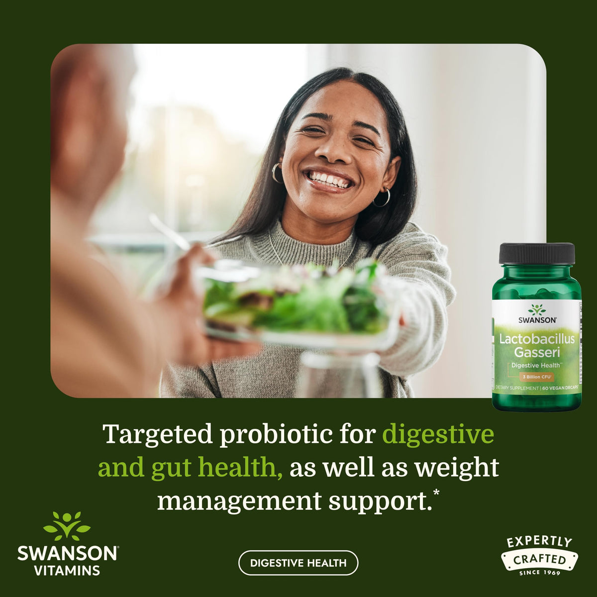 Swanson Lactobacillus Gasseri Probiotic for Adults - 120 Capsules - image 2