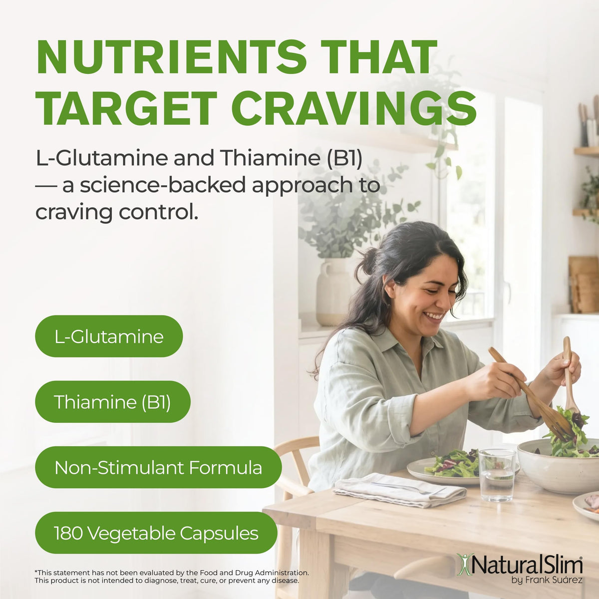 NaturalSlim Crave Control Sugar & Carb Craving Support - 180 Vegetarian Capsules - image 5
