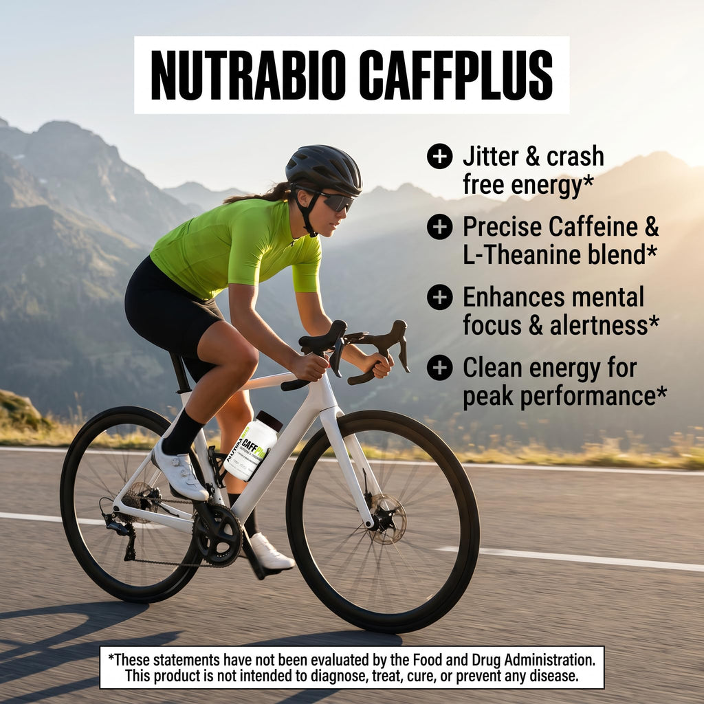 NutraBio CaffPlus Dual Source Caffeine with Theanine - 60 Vegetarian Capsules - image 6