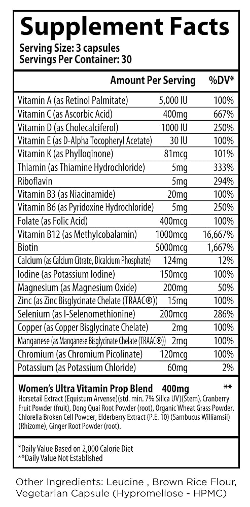 selfevolve Women's Ultra-Vitamin Multivitamin - 90 Vegetarian Capsules - image 4