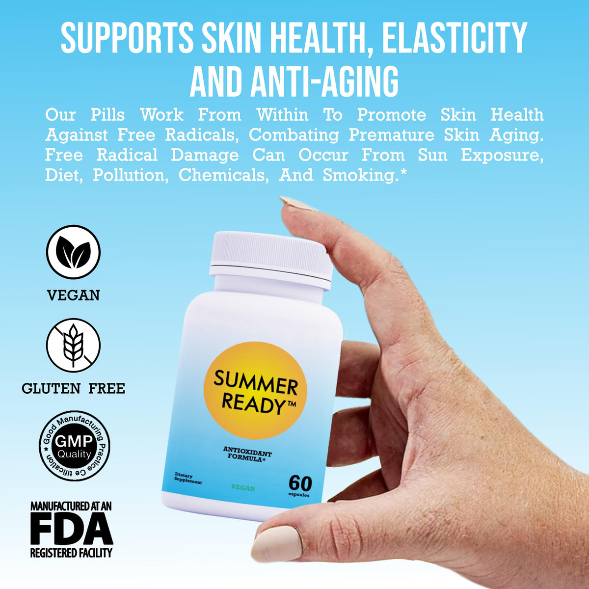 Summer Ready Skin Care Supplement Vitamin B3 - 60 Capsules - image 4