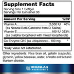 Douglas Laboratories Coenzyme Q10 Plus Vitamin A & E - 30 Softgels - image 2
