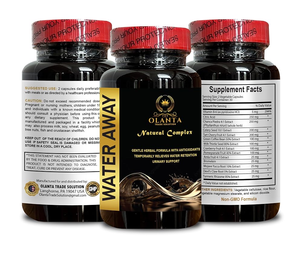 Generic Natural Water Away Pills Diuretic - 60 Capsules - image 5