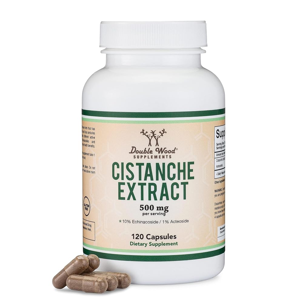 Double Wood Cistanche Tubulosa 500mg Male Vitality - 120 Capsules