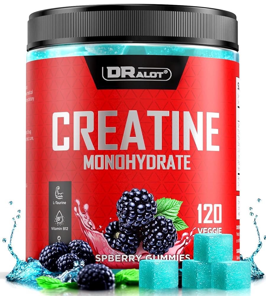 Dralot Nutrition 99.99% Creatine Monohydrate Gummies More 15% Strength