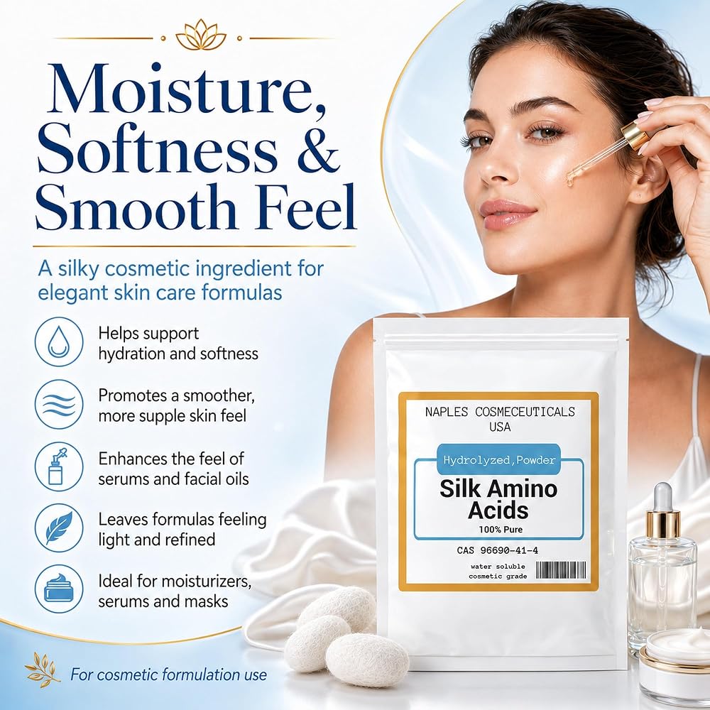 Naples Cosmeceuticals Hydrolyzed Silk Amino Acid Powder - 4 oz - image 3