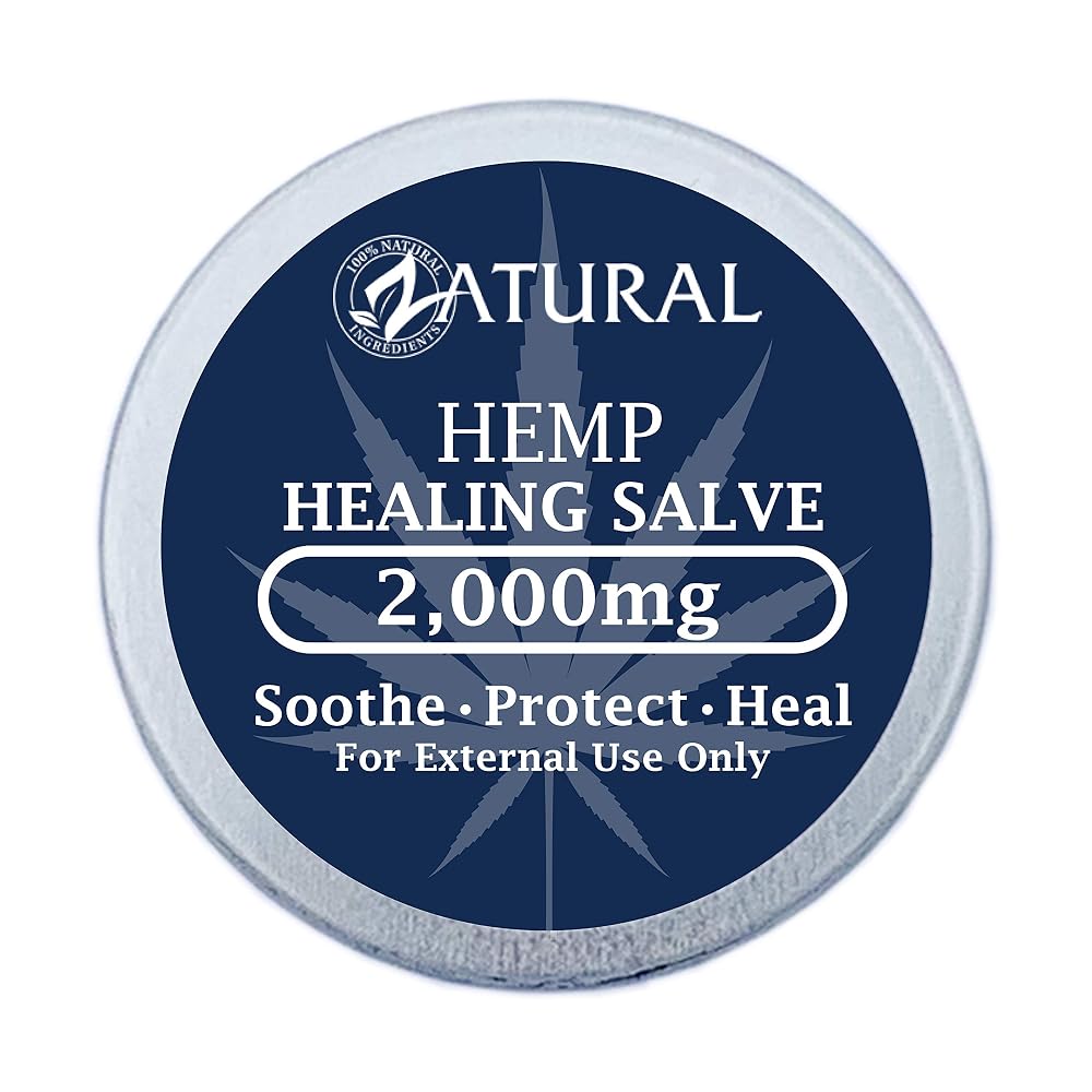 Zatural Hemp Oil Healing Salve 2,000mg - 2 Ounce