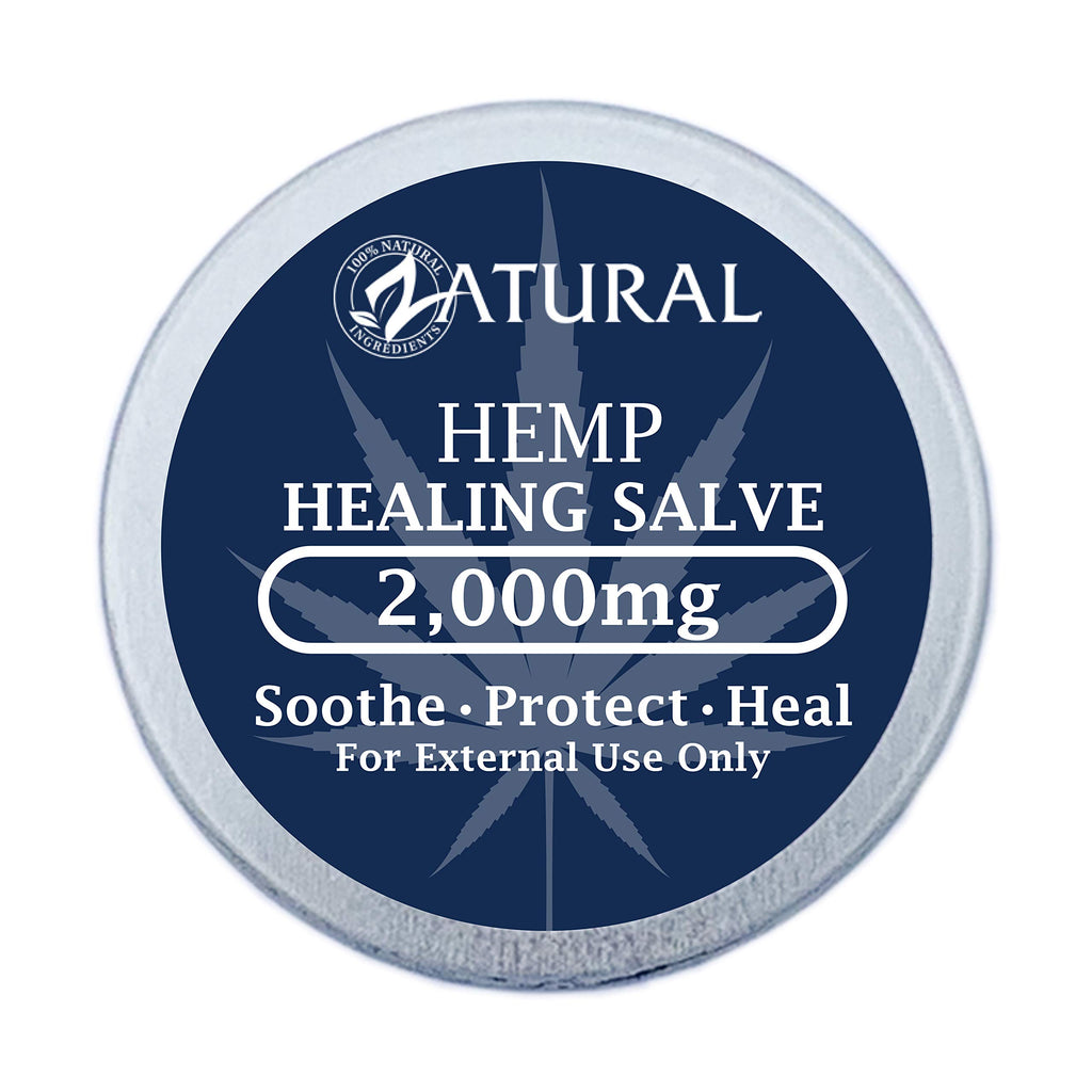 Zatural Hemp Oil Healing Salve 2,000mg - 2 Ounce