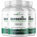 POWERED X PLANTS Pure Berberine Supplement - 1300mg Berberine
