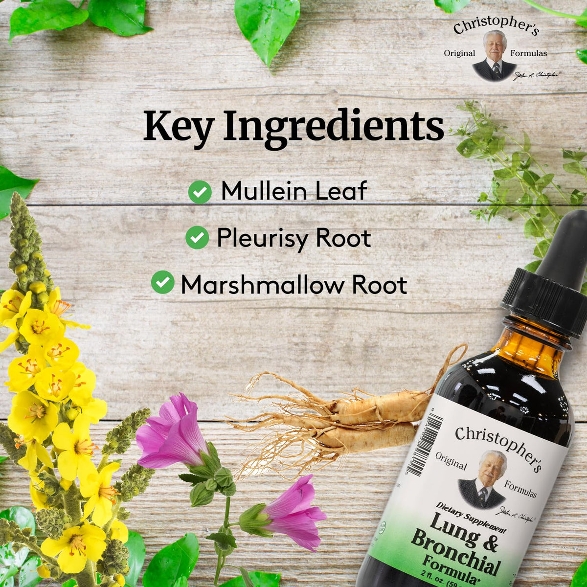 Christopher's Original Formulas Lung & Bronchial Formula Liquid - image 3