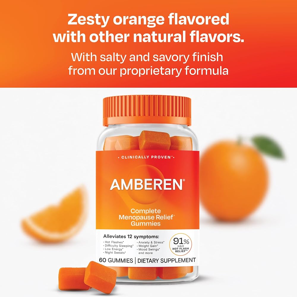 Amberen Menopause Supplement Gummies Multi-Symptom Relief - 30 Day - image 6