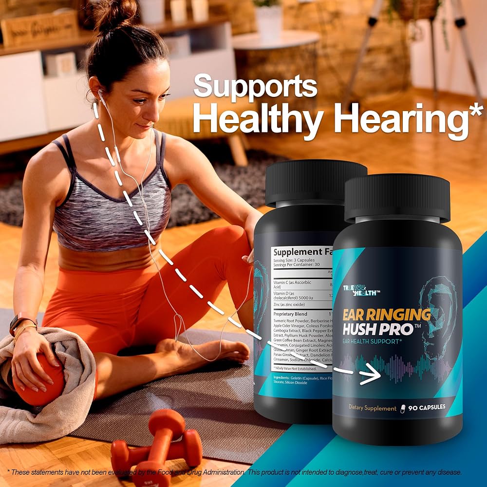 True You Health Ear Ringing Hush Pro Hearing Support - 1 Bottle - image 6