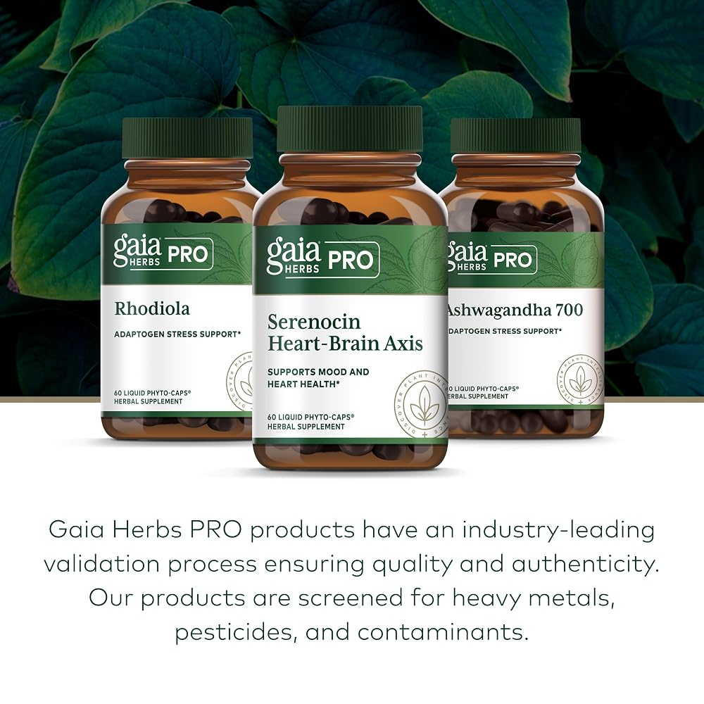 Gaia Herbs PRO Serenocin Heart-Brain Axis - 60 Vegan Capsules - image 6