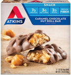 Atkins Caramel Chocolate Nut Roll Protein Bar - 30 Count