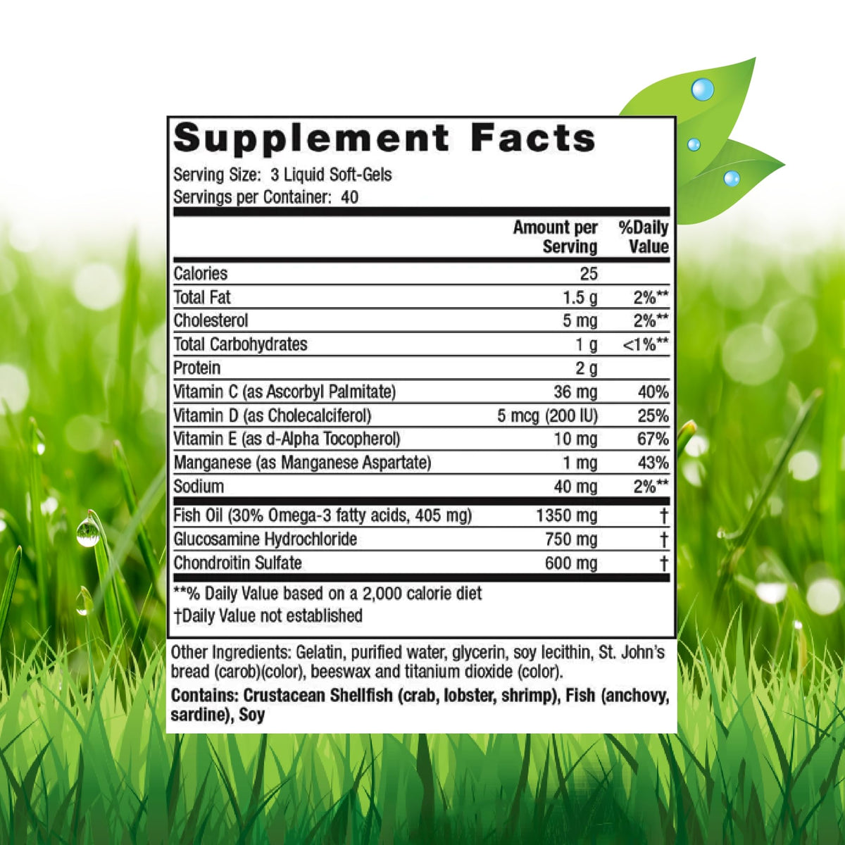 Nature's Secret Inholtra Premium Lubri-Joint - 120 Softgels - image 2
