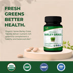 ORGANIC SPREE Barley Grass Tablets - 120 Vegetarian Tablets - image 2