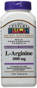 Secroup 21st Century L-Arginine 1000 mg Tablets - 300 Count