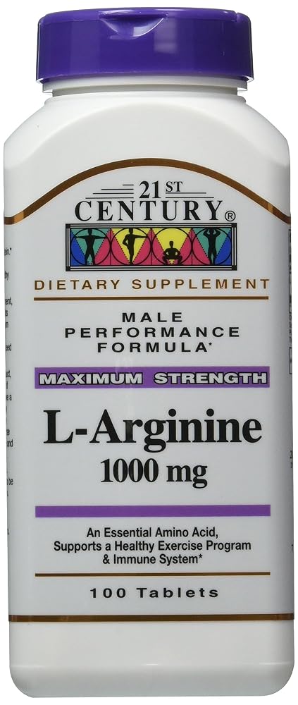 Secroup 21st Century L-Arginine 1000 mg Tablets - 300 Count