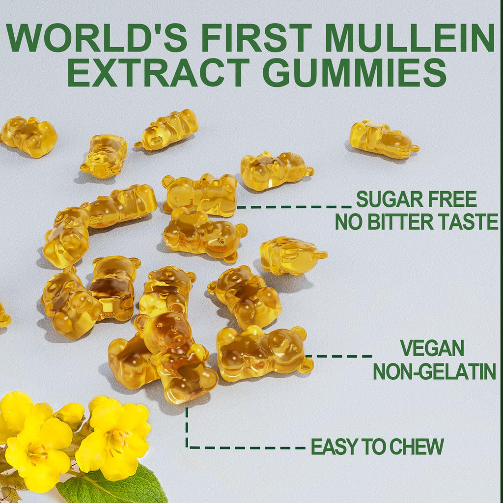 NEVISS Mullein Leaf Extract 1000mg for Lung Cleanse