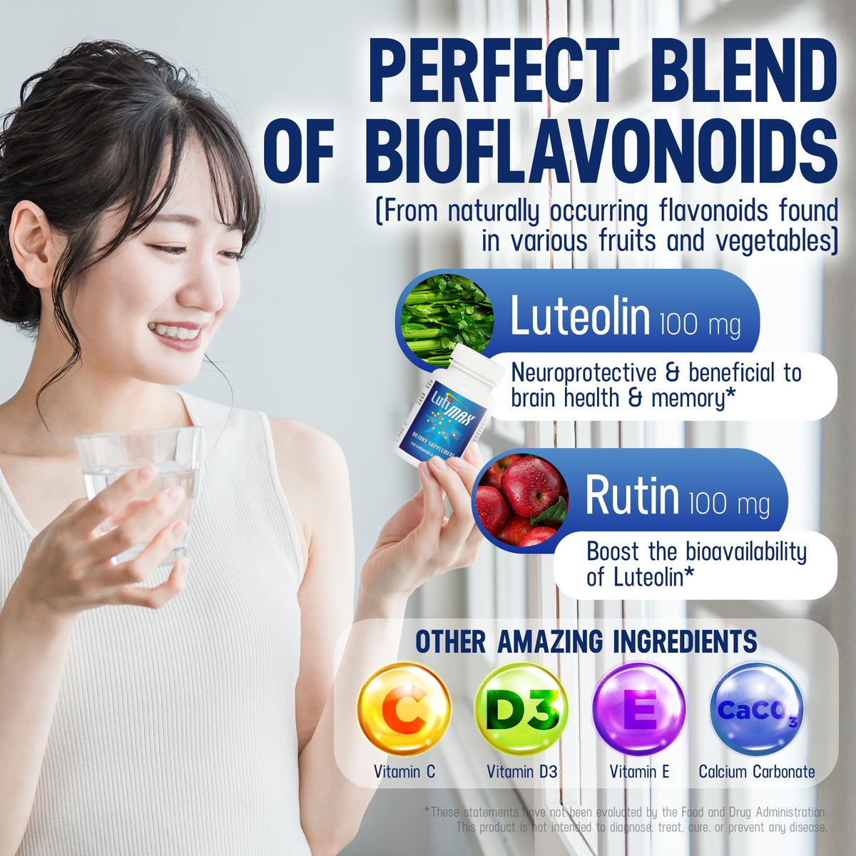 Luti Luteolin Complex with Rutin Brain Support - 120 Tablets - image 5