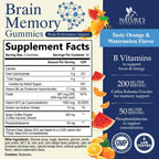 Nature's Nutrition Brain Supplement Gummies for Memory & Focus - 60 Gummies - image 2