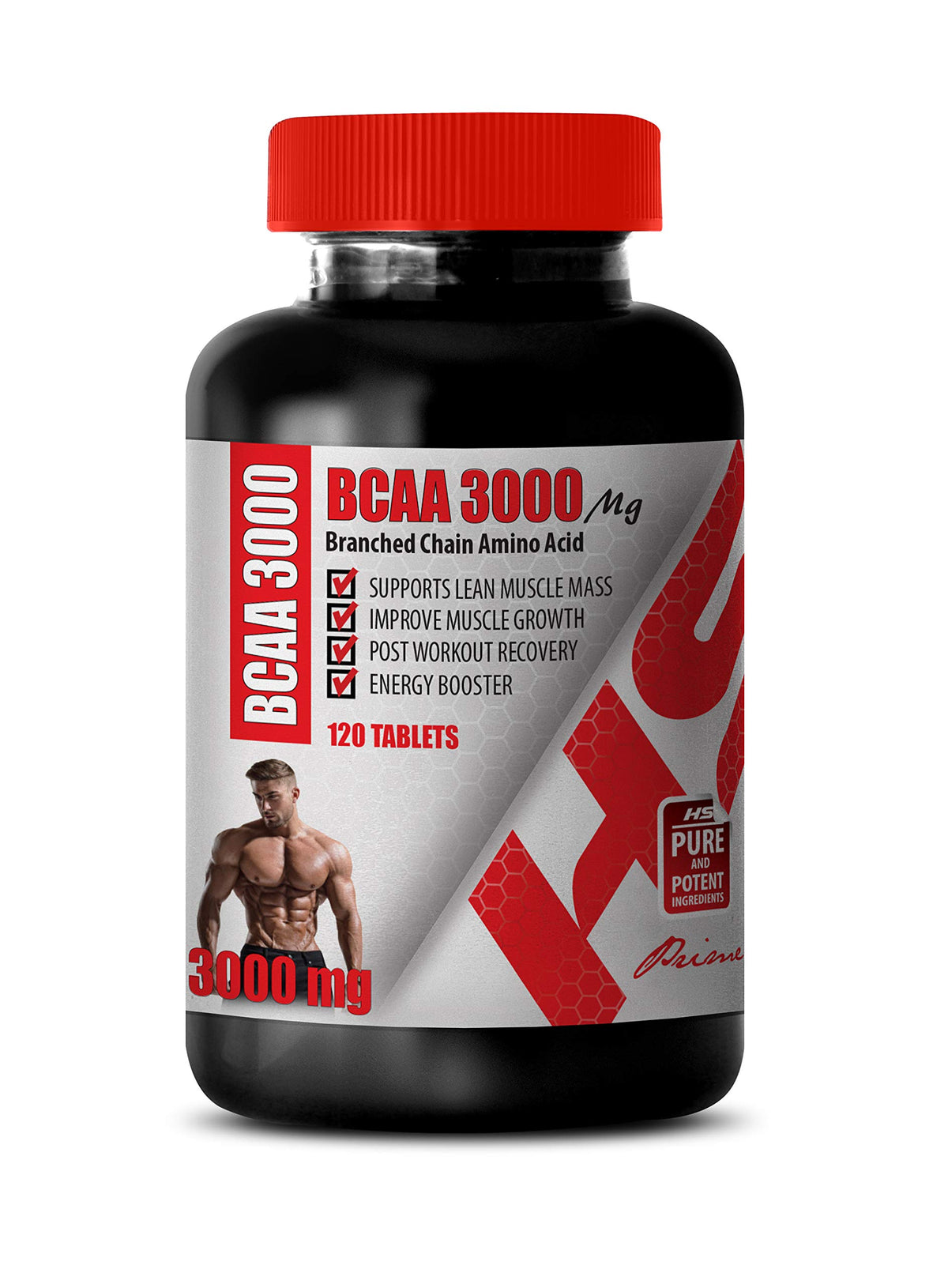 Healthy Supplements LLC BCAA 3000mg Branched Chain Amino Acid - 120 Tablets