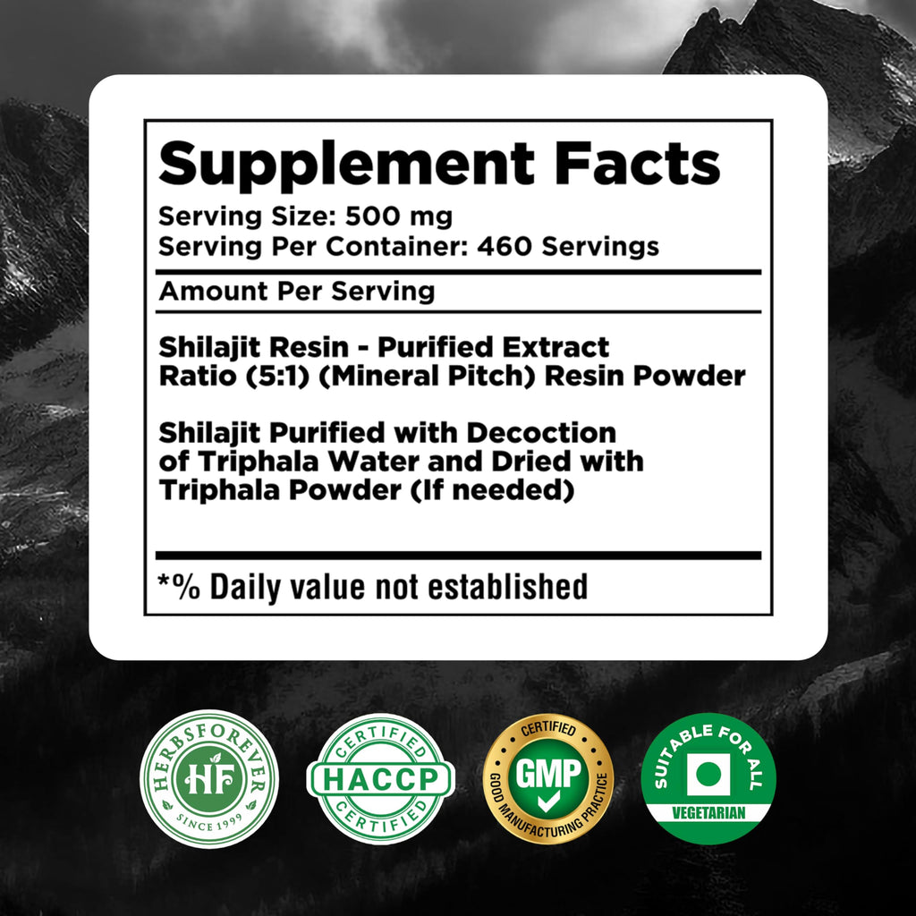 Herbsforever Shilajit Powder Mineral Pitch 6:1 Extract - 230g - image 5