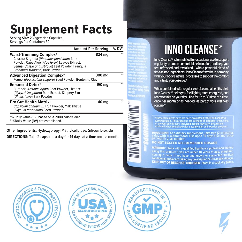 InnoSupps Inno Cleanse 2X 14 Day Colon Cleanse & Detox Flush - image 4