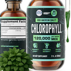 HERBIFY Chlorophyll Drops Liquid for Energy & Immune Support - 2 Oz
