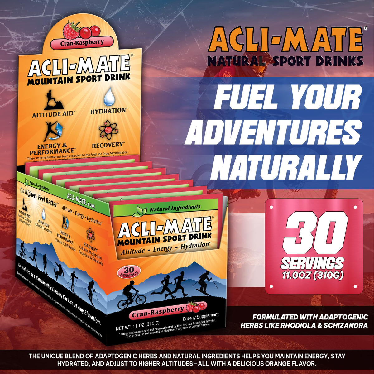 Acli-Mate High Altitude Acclimatization Electrolyte Powder (30 CT)