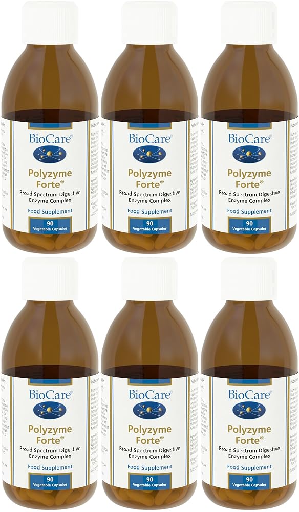Biocare Polyzyme Forte Garcinia Cambogia - 6 Pack of 90 Vegicaps
