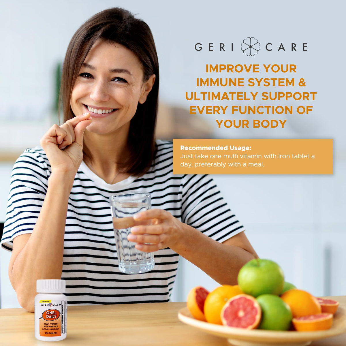 GeriCare One-Daily Multi-Vitamin & Minerals
