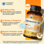 Vitamin World Probiotic 16 20 Billion CFU - 120 Capsules - image 4