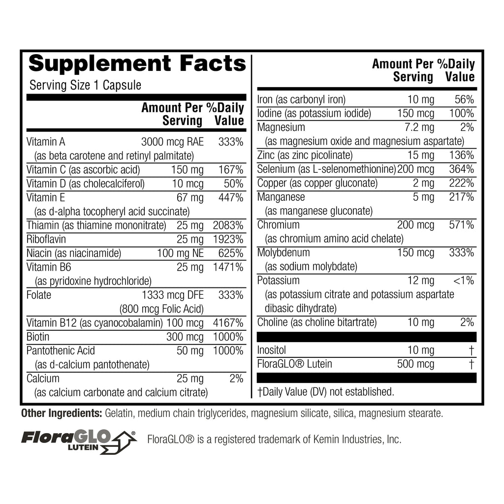 Twinlab Daily One Caps with Iron Multivitamin - 60 Capsules - image 2