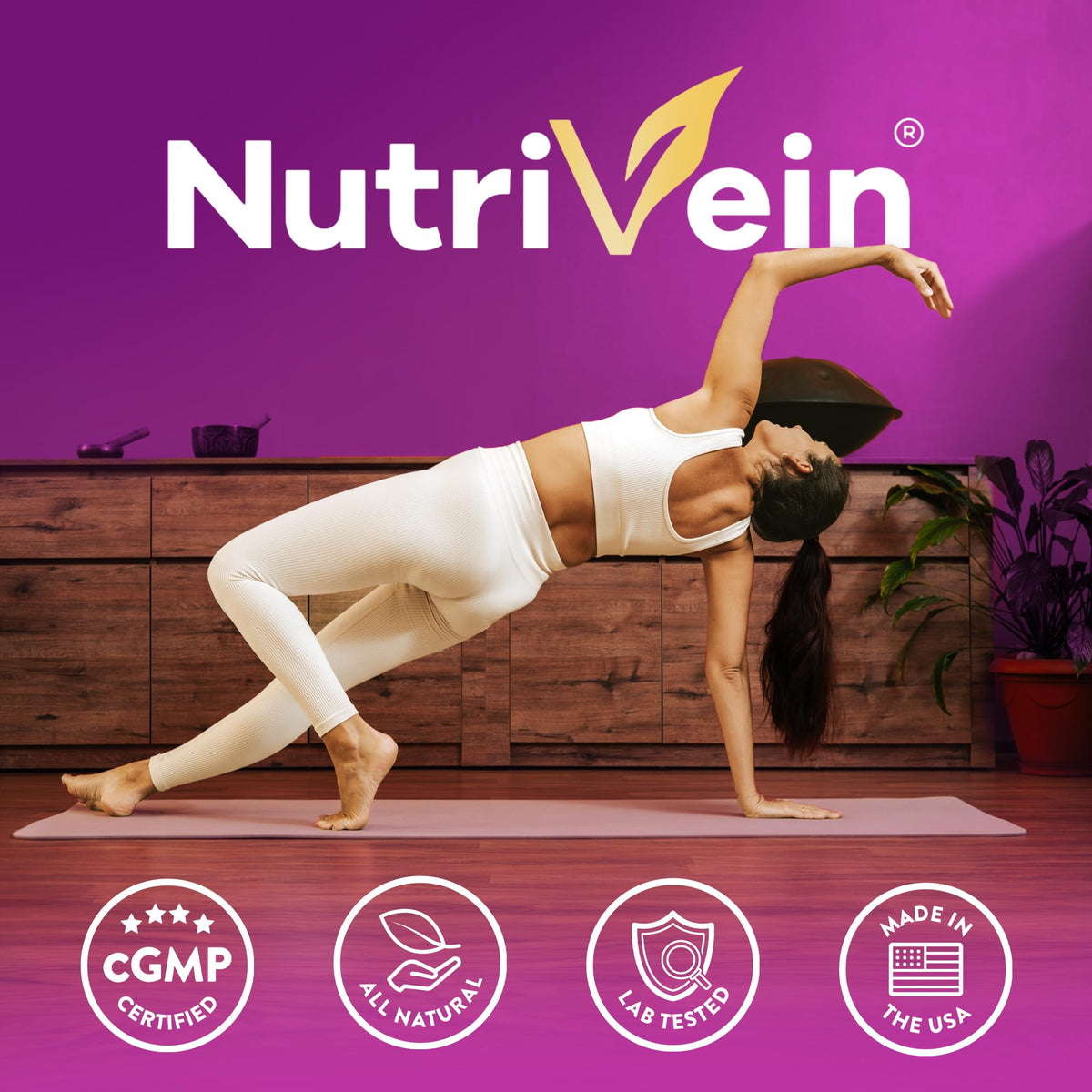 Nutrivein Premium Pure Resveratrol Supplement 1450mg - 120 Capsules - image 7