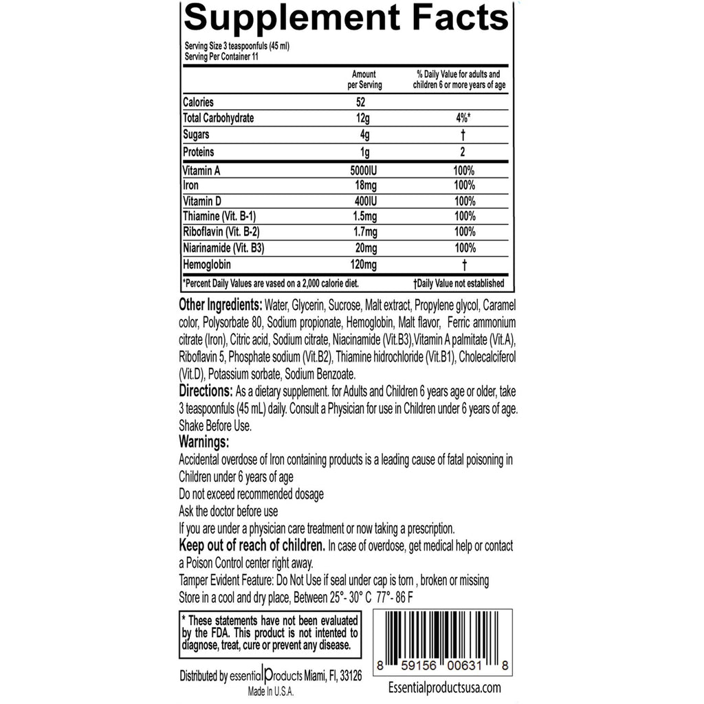 ELP Essential Malt Extract with Iron - 16 Fl Oz - image 4